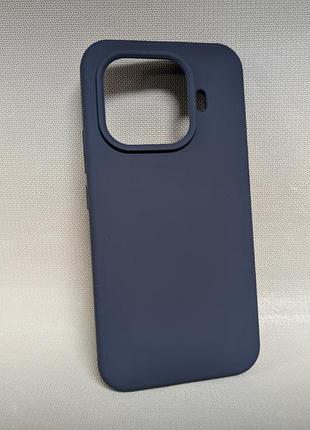 Чехол для xiaomi 15t pro / сяоми 15т про, wave, soft touch, tpu с микрофиброй, синий