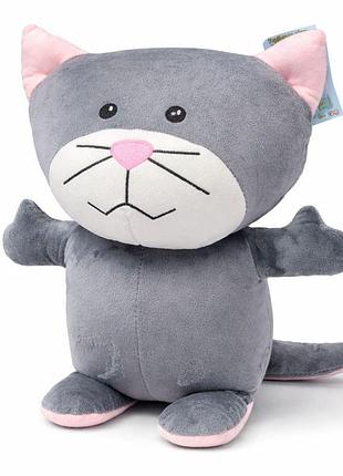 Игрушка мягкая котик чун 37 см большая подушка для сна и обнимания мягкая игрушка для детей и взрослых