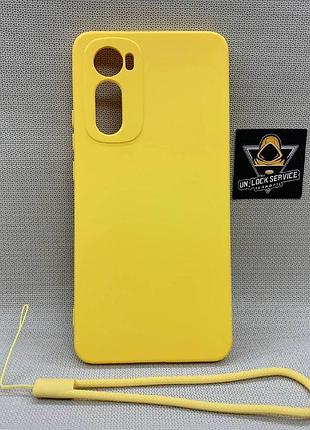 Чехол motorola edge 30 softtouch silicone противоударный чехол софт тач желтый