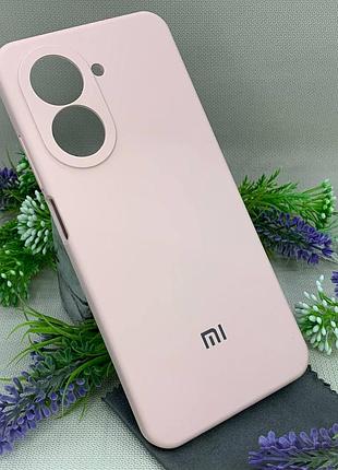 Чохол з логотипом для xiaomi redmi a5 / poco c71 | протиударний | soft touch | пудровий