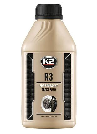 Рідина гальмівна turbo brake fluid dot-r3 0,5л k2