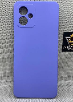 Motorola g14 softtouch silicone противоударный чехол софт тач сиреневый