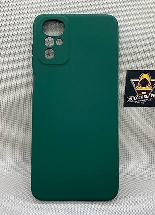 Motorola g22 softtouch silicone противоударный чехол софт тач зеленый