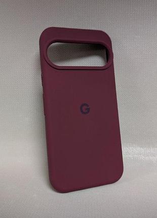 Чехол для google pixel 10 / гугл пиксель 10, lakshmi, с логотипом, мягкий, противоударный, софттач, бордовый