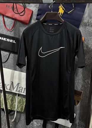 Футболка чоловіча рашгард nike pro чорний xl