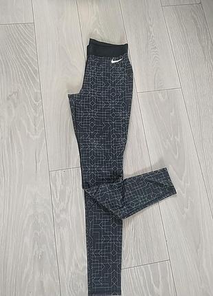 Спортивные лосины утепленные nike pro