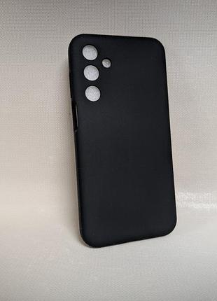 Чехол для samsung galaxy m35 / самсунг гелакси м35, wave, soft touch, противоударный, черный