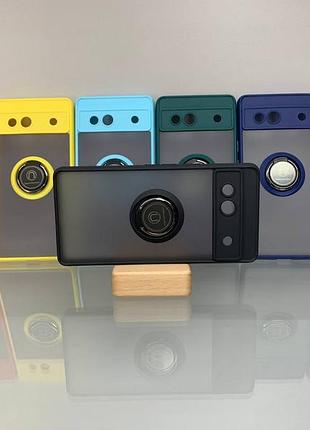 Чохол накладка для google pixel 7a goospery ring magnet чорний