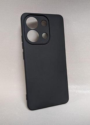 Чохол для xiaomi redmi note 13 4g / сяомі редмі ноут 13 4g, силіконовий, матовий, чорний