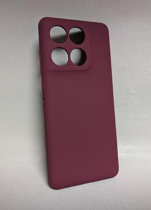 Чехол для motorola edge 60 / моторола эдж 60, lakshmi soft touch, противоударный, защита камеры, бордовый