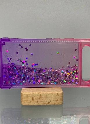 Google pixel 7a glitter silicone противоударный чехол
