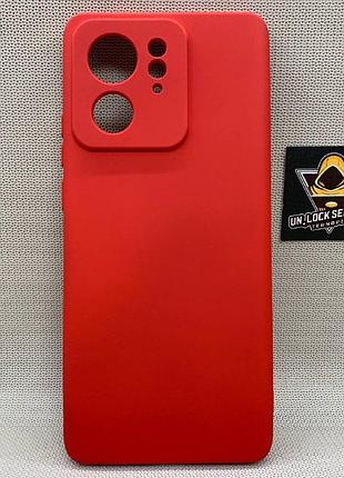 Чехол motorola edge 40 softtouch silicone противоударный чехол софт тач красный