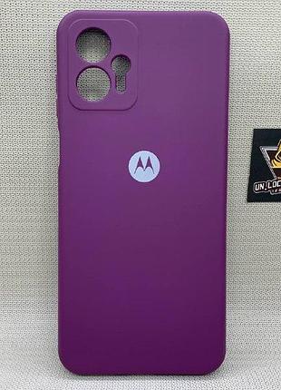 Motorola g13 softtouch silicone противоударный чехол софт тач фиолетовый