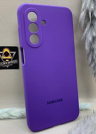 Чохол з логотипом для samsung galaxy a17 | протиударний | soft touch | фіолетовий