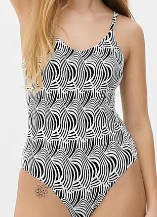 Цельный фактурный моделирующий купальник батал primark🌴🌺🌴
