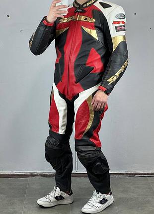 Мотокостюм spidi motorsport мото куртка штани комбинезон alpinestars кожаный шкіряний harley davidson спортбайк мотокомбез экипировка защита