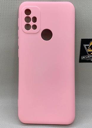 Motorola g10 / g20 / g30 softtouch silicone протиударний чохол софт тач рожевий