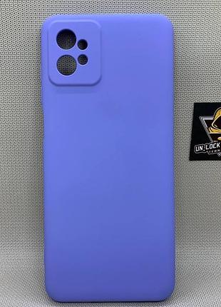 Motorola g32 softtouch silicone противоударный чехол софт тач сиреневый
