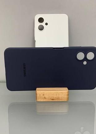 Samsung a06 | противоударный чехол с логотипом | soft touch | серый