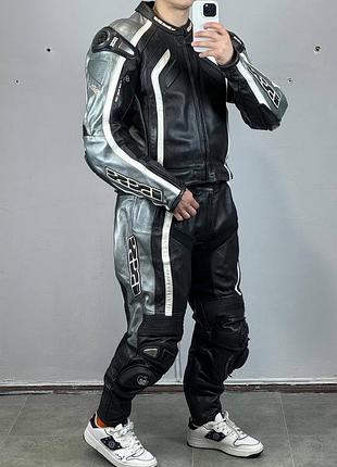 Мотокостюм раздельный ixs мото куртка штани комбинезон alpinestars кожаный шкіряний harley davidson спортбайк мотокомбез экипировка защита