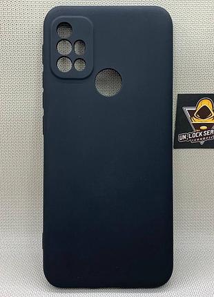 Motorola g10 / g20 / g30 softtouch silicone противоударный чехол софт тач черный
