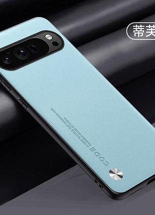 Google pixel 7a чехол code leather голубой