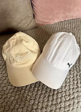 Кепка женская белая/бежевая puma
