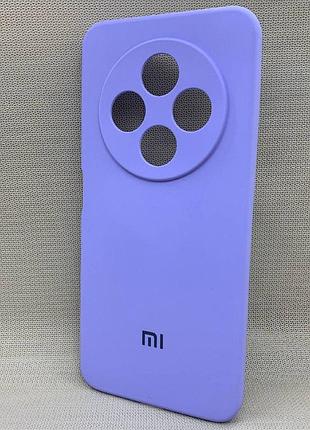 Чохол з логотипом для xiaomi redmi 14c 4g | протиударний | soft touch | бузковий