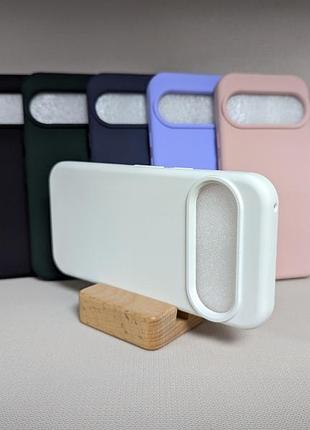 Google pixel 10 | противоударный чехол | премиум soft touch | белый