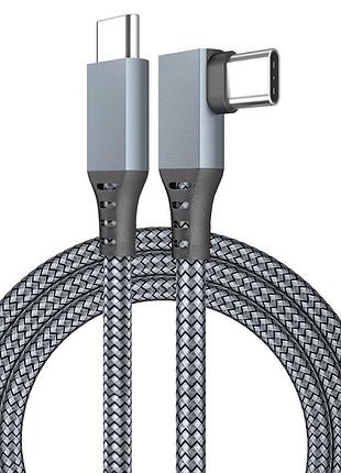 Кабель oculus link type-c - type с, 5 метрів, в оплетці кабель oculus link для oculus quest 1/2/3/ pico 4-легкий кабель 180 грамм