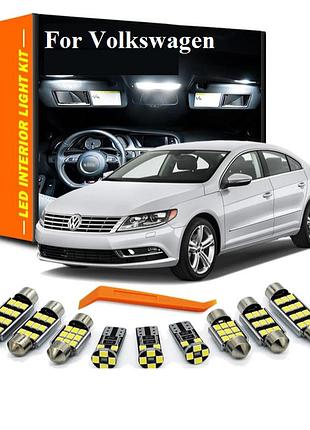 Комплект автомобільних led ламп для салону volkswagen passat b6 2006-2011р 10шт