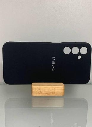 Samsung galaxy a25 | противоударный чехол с логотипом | soft touch | черный
