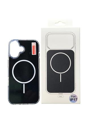 Чехол силиконовый магнитный с магсейф для iphone 17 silicone clear case with magsafe black