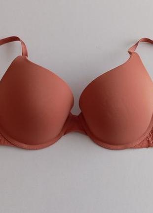 Бюстгальтер victoria's secret персикового цвета 70в 65в 70с