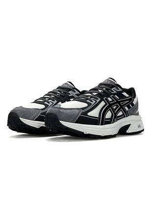 Женские кроссовки asics gel-venture 6 white grey black