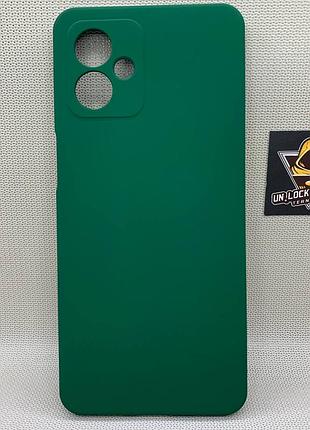 Motorola g14 softtouch silicone противоударный чехол софт тач зеленый