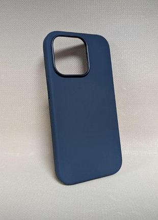 Чехол для iphone 14 pro / айфон 14 про proove soft touch magsafe, tpu, матовый, синий