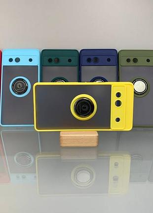 Чохол накладка для google pixel 7a goospery ring magnet жовтий