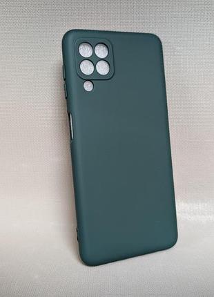 Чохол для samsung galaxy m22 / самсунг гелаксі m22, wave colorful, силіконовий, матовий, зелений