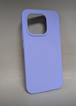 Чехол для xiaomi 15t / сяоми 15т, wave, soft touch, tpu с микрофиброй, сиреневый