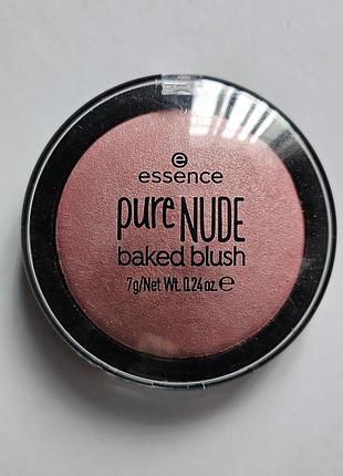 Сияющие запеченные румяна essence pure nude 02