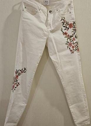 Белые джинсы для девушек и женщин, бренда denim.
