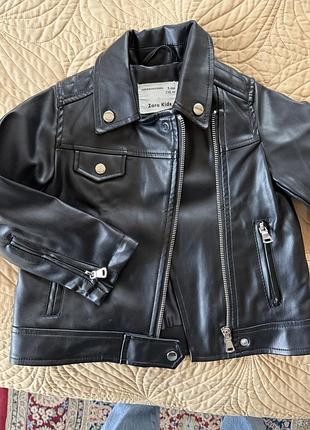 Курточка косуха для дівчинки zara kids 3-4 рочки