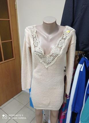 Женское платье из ангоры двухстороннее.