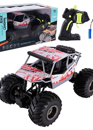 Радиоуправляемая машинка внедорожник 4x4 rock climbing с аккумулятором, пультом 2.4ghz, большая rc машина с амортизаторами