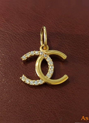 Кулон шанс из золота с фианитами 1.36 арт.970206507