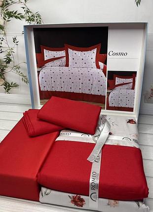 Постельное белье romeo home digital satin евро размер 200 на 220 см cosmo