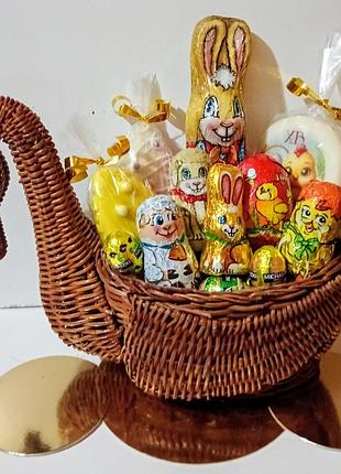 Кружевная корзина с сладостями для деток!