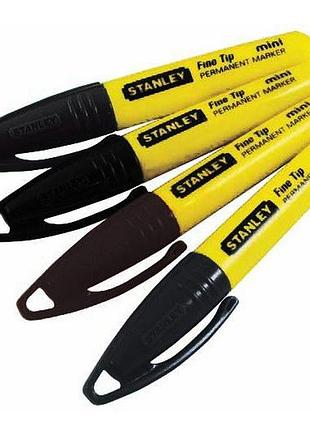 Маркер stanley, мини, с заостренным наконечником, черный, 90мм