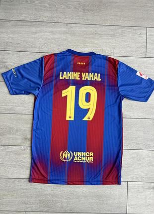Футбольная футболка джерси найм барселона ламин мел barcelona lamine yamal nike football soccer jersey 176 см рост